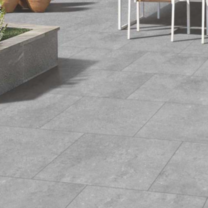 Keramische terrastegel cement grey 60 x 60 x 2 cm